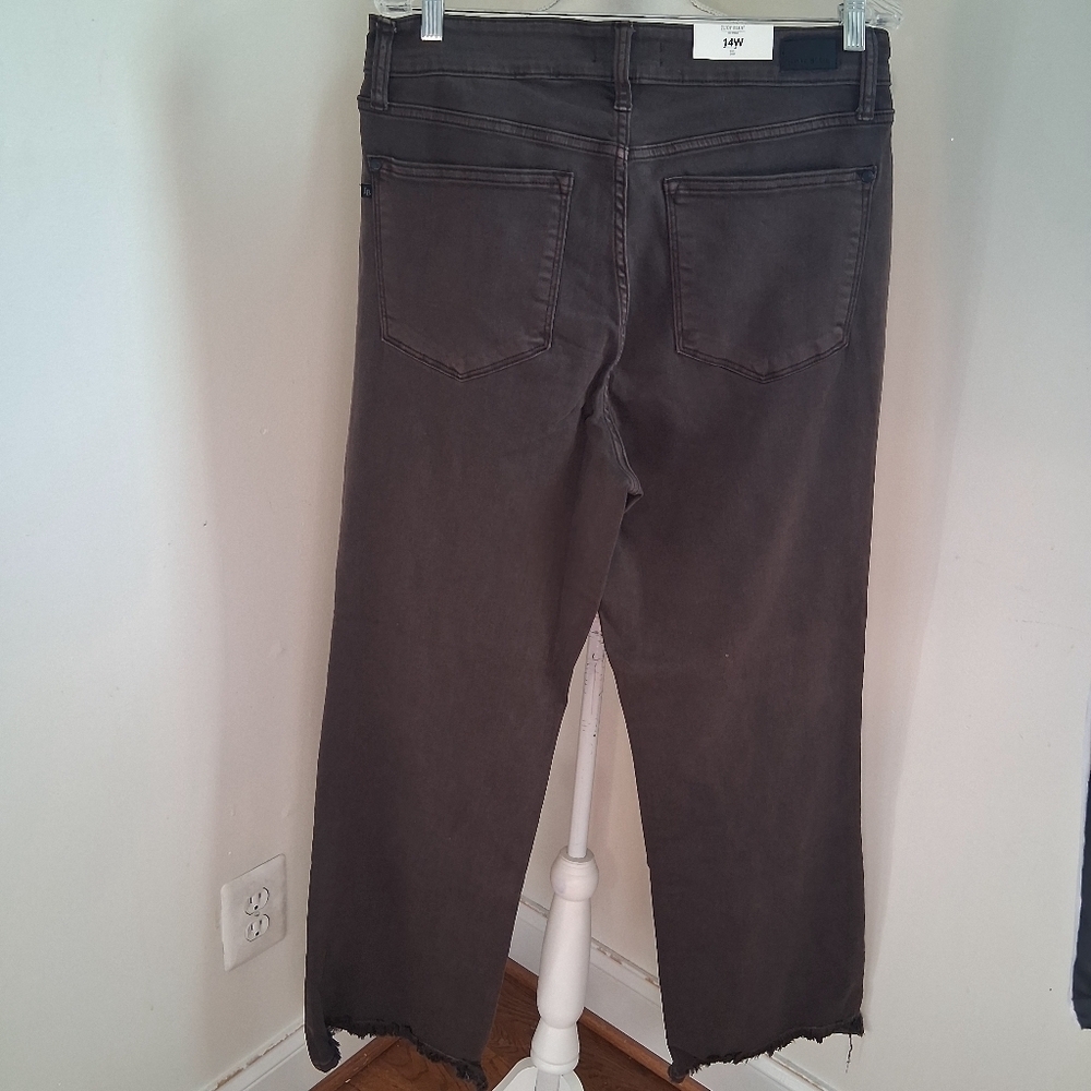 Nwt Judy Blue Frayed Hem 90s High Waisted Straight Jeans Jb82531 Women’s Sz 14w — image 4 of 8